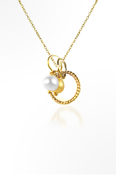 H&E《輕珠寶》造型天然珍珠項鍊(圓形)