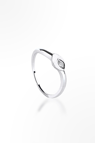H&E《輕系列》Lite Marquise Ring 三色單鑽霧面馬眼型戒指